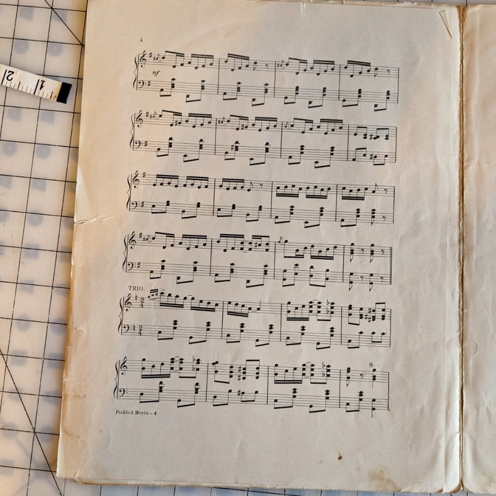 Antique Sheet Music from the 1900s - Picture 6 of 7
